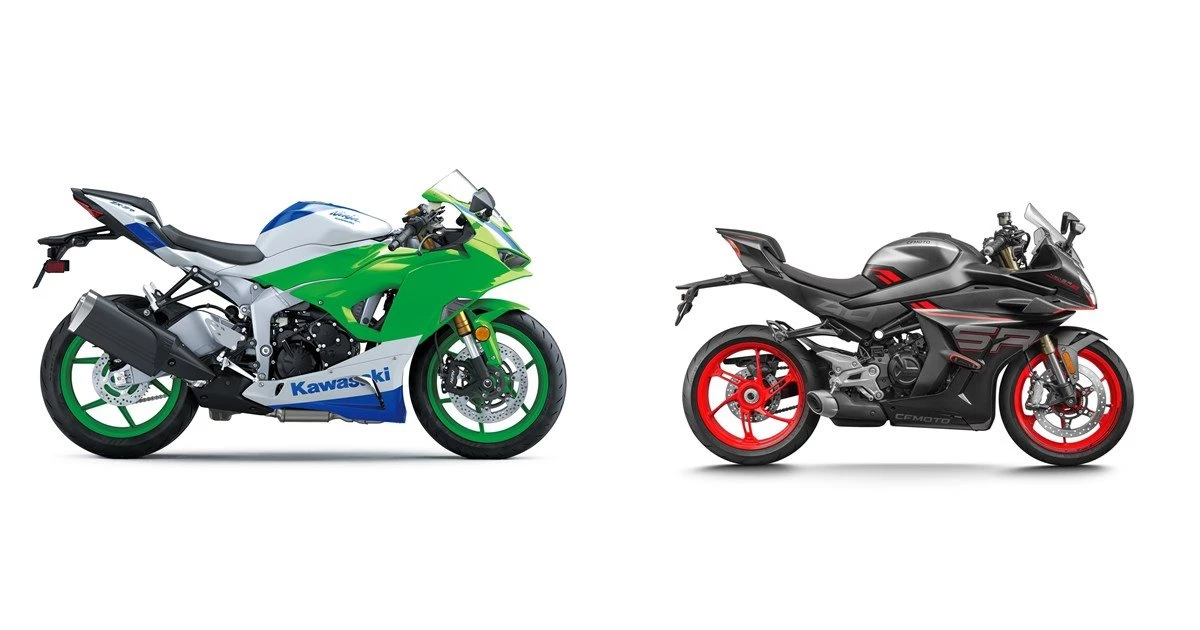 Kawasaki Ninja ZX-6R 40th Anniversary Edition 2024 vs CFMOTO 450SR