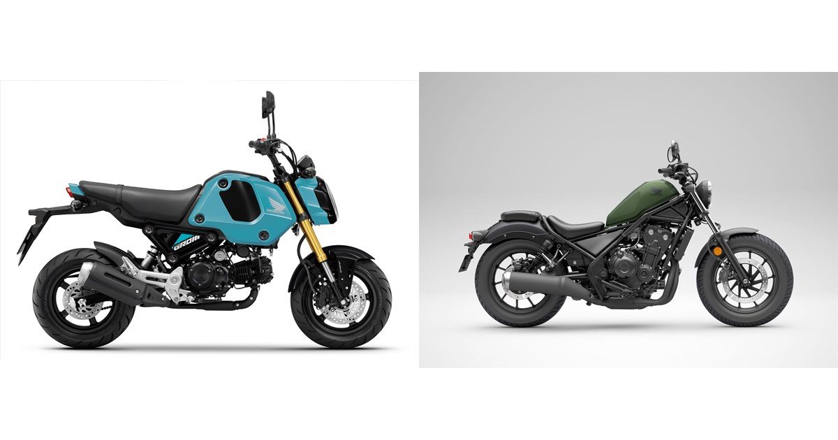 Honda MSX125 Grom 2023 vs Honda CMX500 Rebel 2024