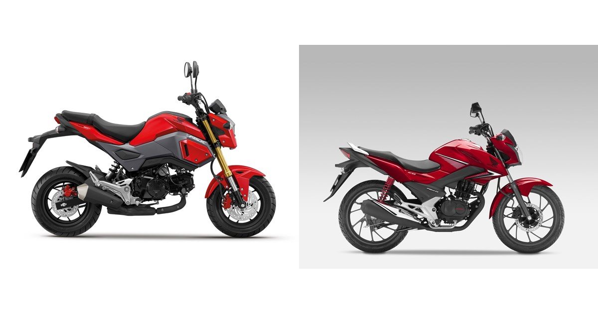 Motorrad Vergleich Honda Msx 125 2020 Vs Honda Cb125f 2019