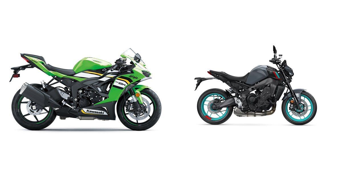 Kawasaki Ninja ZX-6R 2025 vs Yamaha MT-09 2022 Kawasaki Ninja ZX-6R 2025 vs Yamaha MT-09 2022