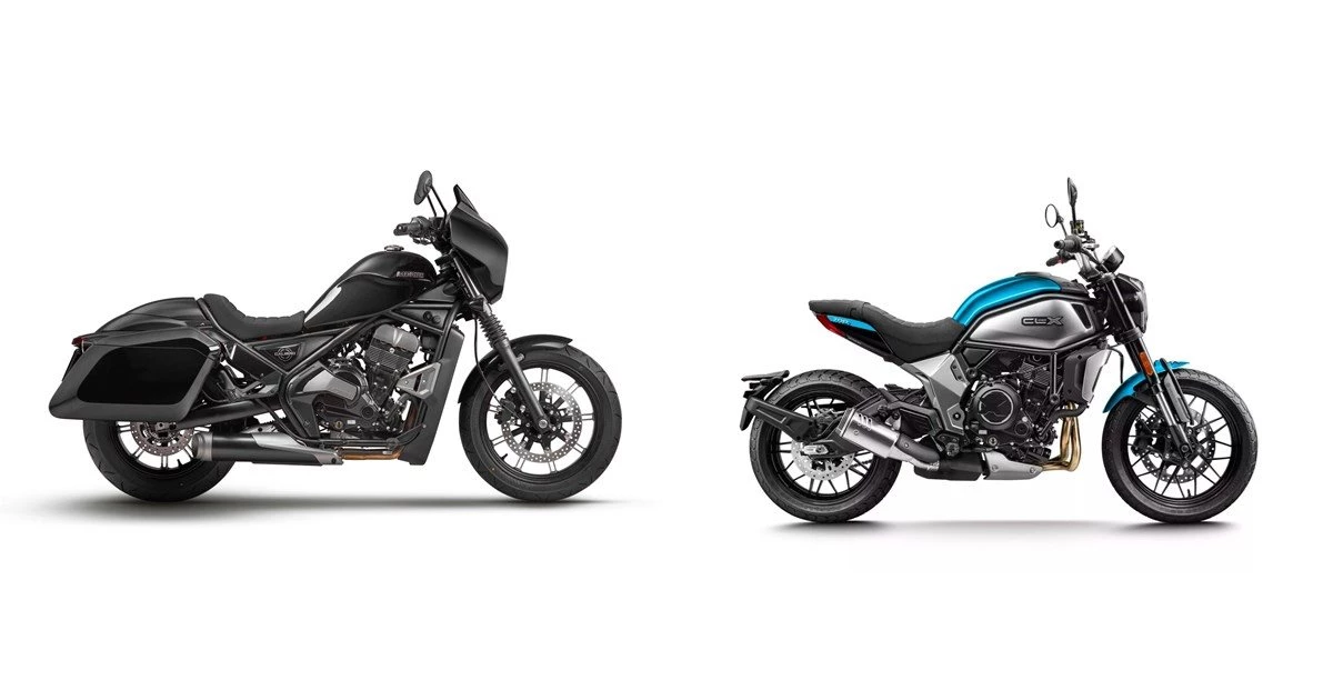Motorrad Vergleich Moto Morini Calibro Bagger 2024 vs. CFMOTO 700CL-X ...