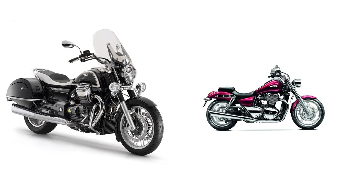 Motorcycle comparison Moto Guzzi California 1400 Touring 2013 vs. Triumph Thunderbird 2014