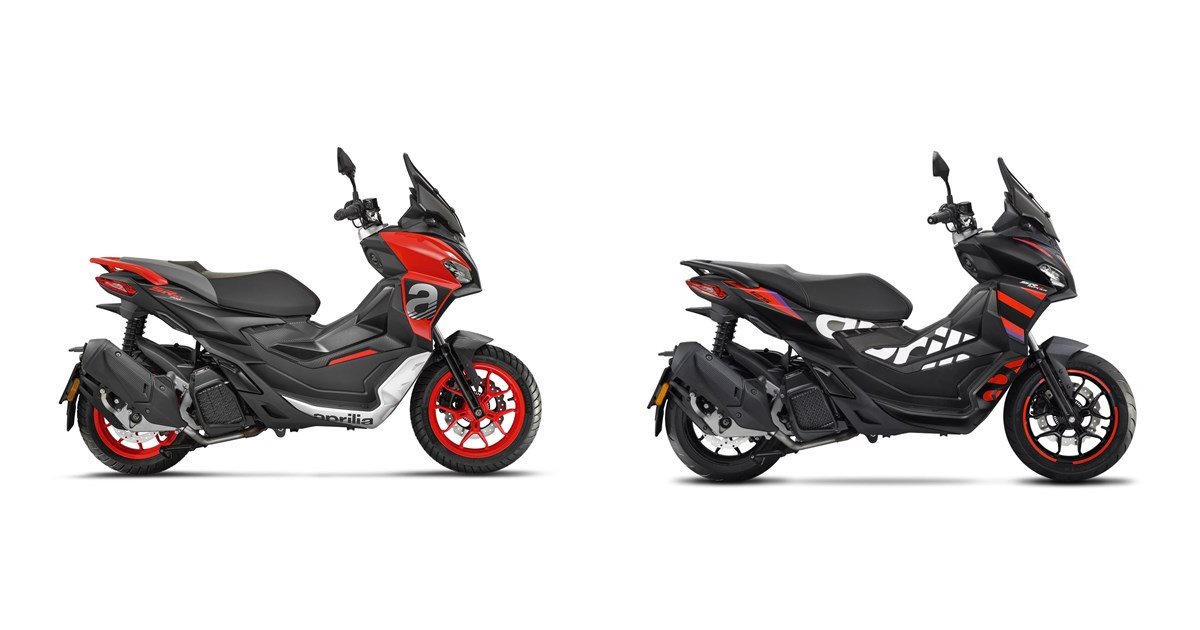 Motorrad Vergleich Aprilia SR GT Sport 200 2023 vs. Aprilia SR GT ...