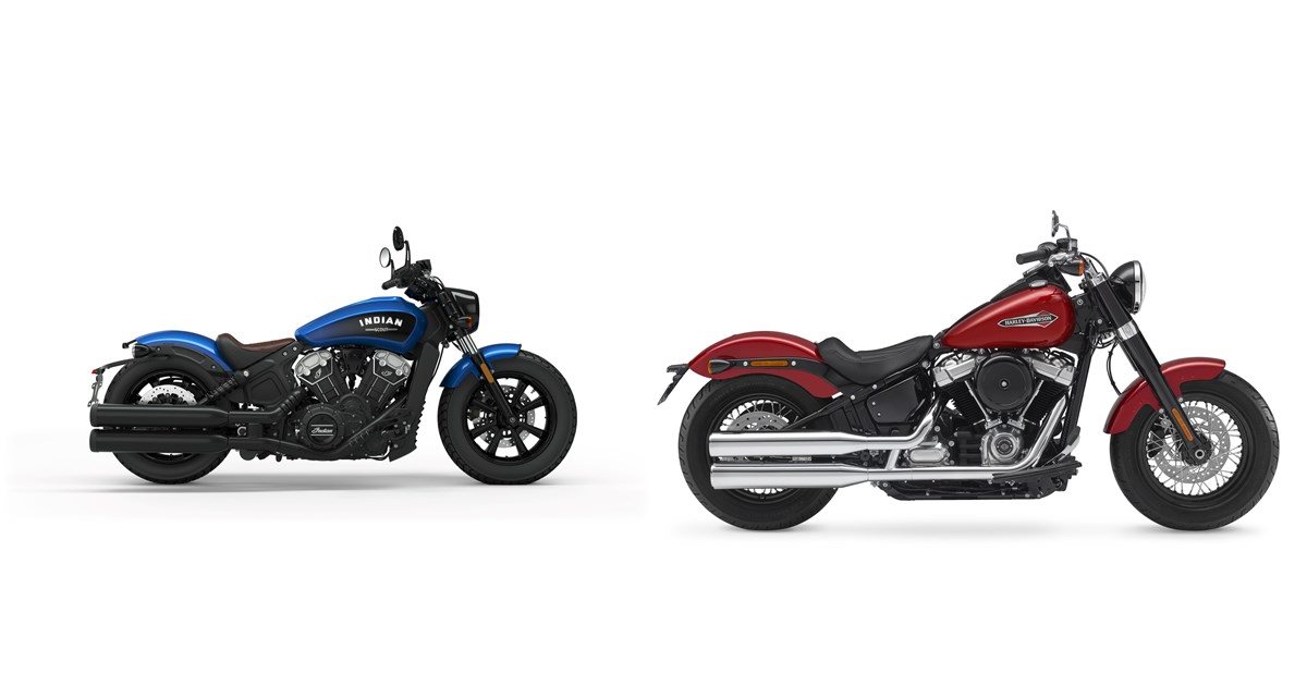 Indian Scout Bobber Vs Harley Softail Slim | Reviewmotors.co