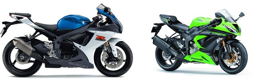 Suzuki GSX-R 750 2011 vs Kawasaki Ninja ZX-6R 636 2013