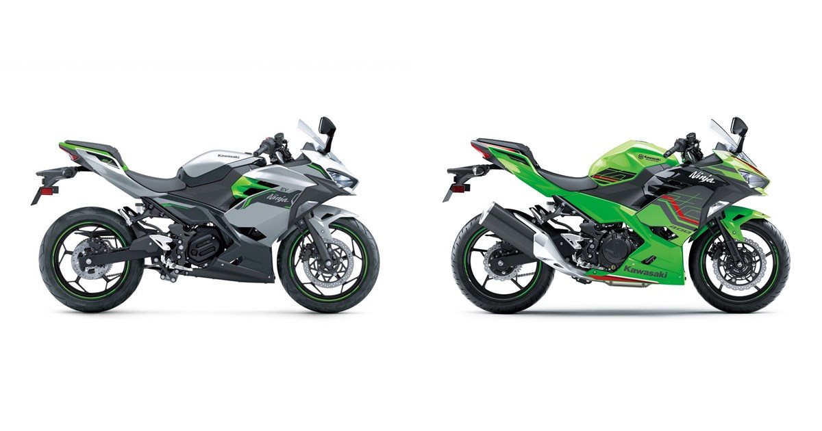 Motorrad Vergleich Kawasaki Ninja E 1 2024 Vs Kawasaki Ninja 400 2023