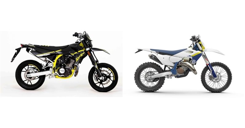 Sm125 Machine Motorrad Vergleich SWM SM 125 R 2024 vs. Husqvarna TE 125 2025
