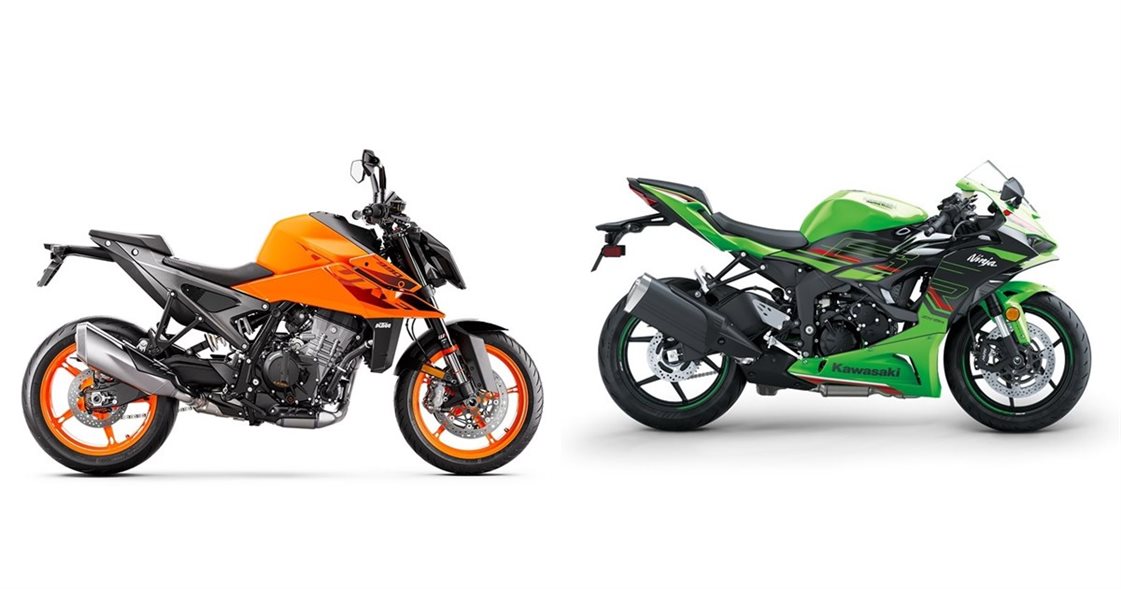 KTM 990 Duke 2024 vs Kawasaki Ninja ZX-6R 2024