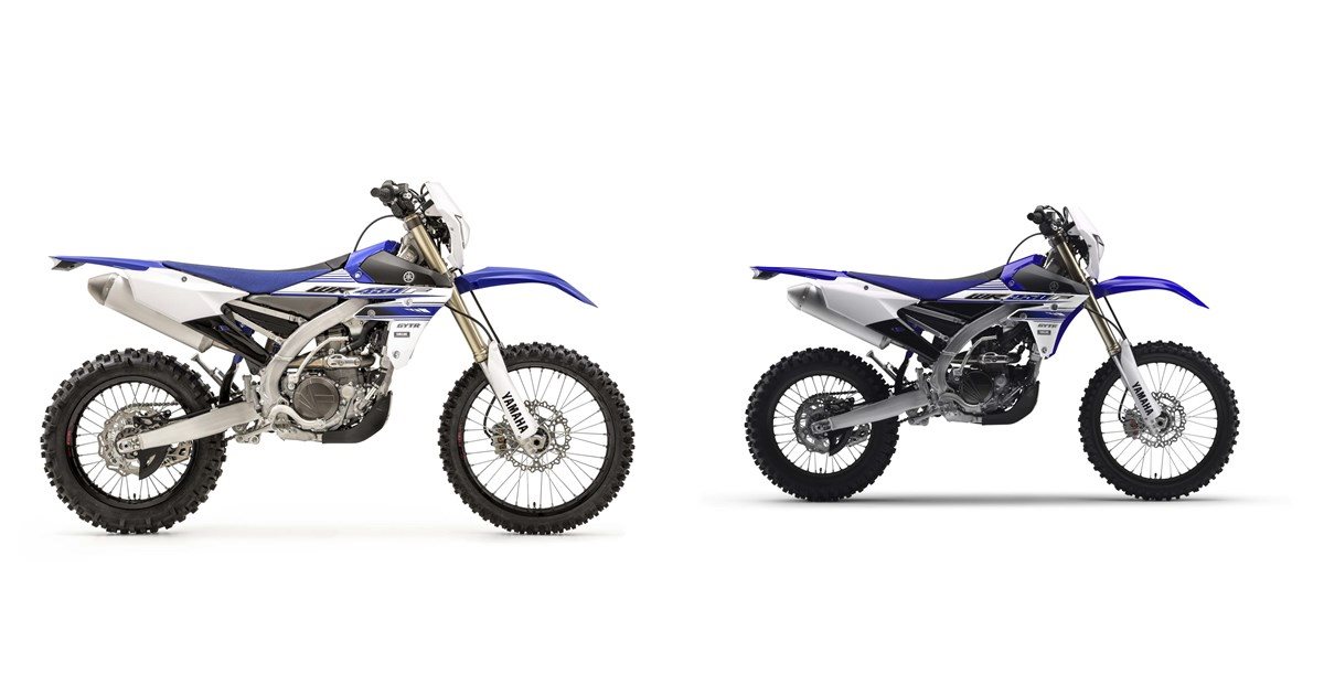 Yamaha WR450F 2017 vs Yamaha WR250F 2017