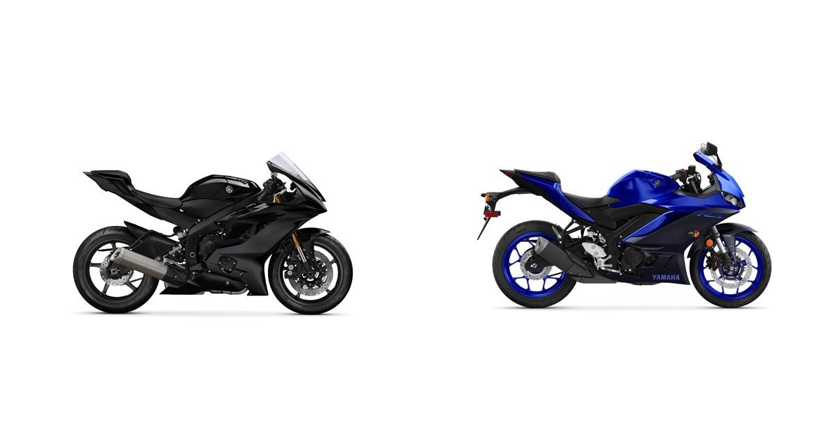 R3 Racing Yamaha R6 RACE 2024 vs Yamaha R3 2023