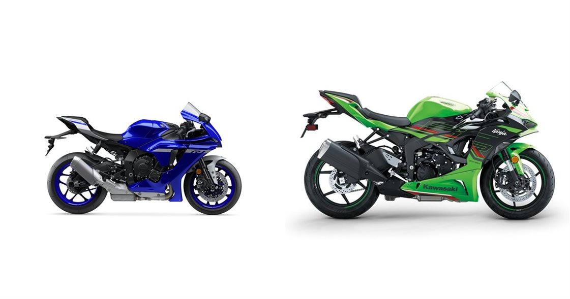 Yamaha R1 2021 vs Kawasaki Ninja ZX-6R 2024 Yamaha R1 2021 vs Kawasaki Ninja ZX-6R 2024