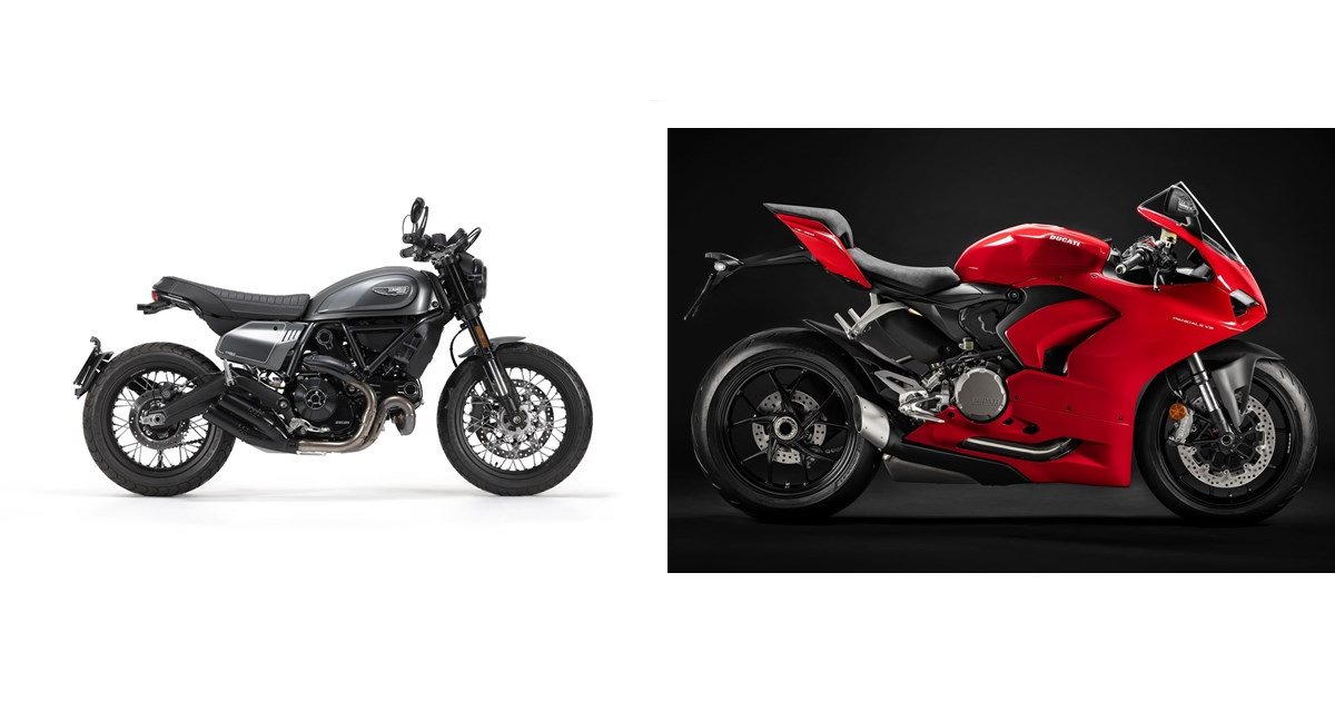 Photo inspiration: Picture Idea: Ducati Scrambler Nightshift 2022 Vs Ducati Panigale V2 2020
