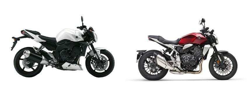Motorrad Vergleich Yamaha FZ1 2008 vs. Honda CB 1000 R 2022