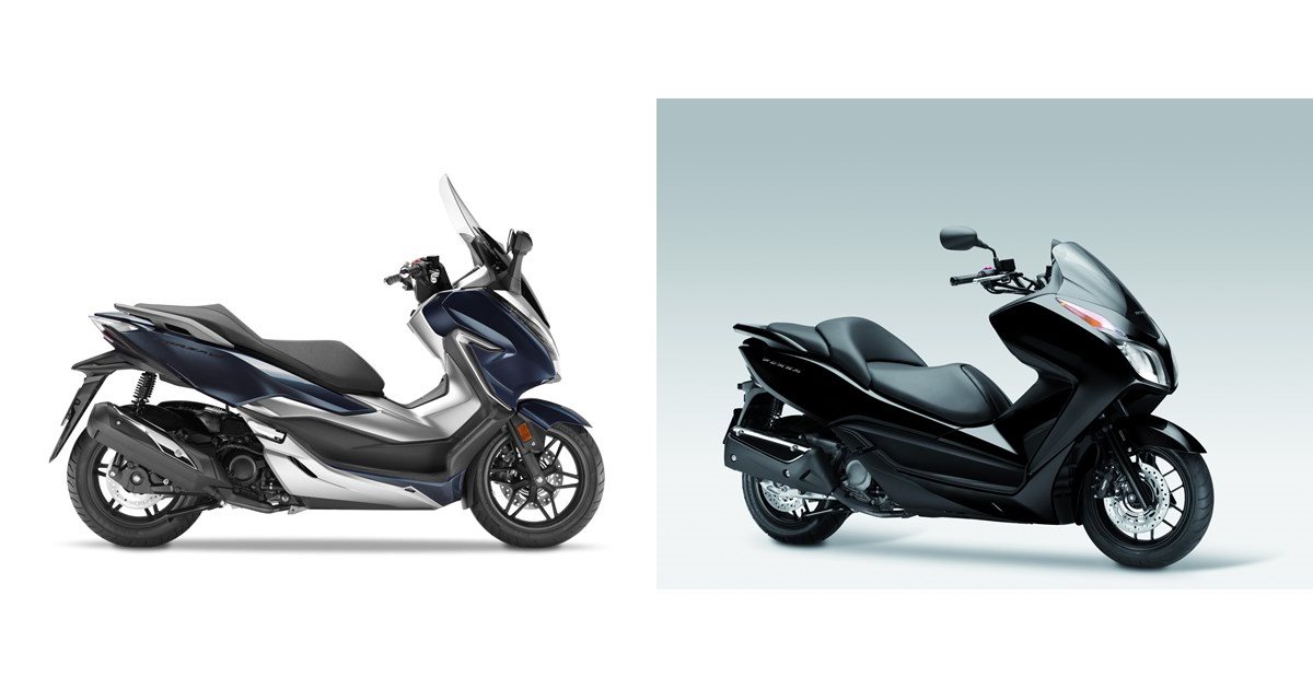 Motorrad Vergleich Honda Forza 300 2018 vs. Honda NSS 300 Forza 2016
