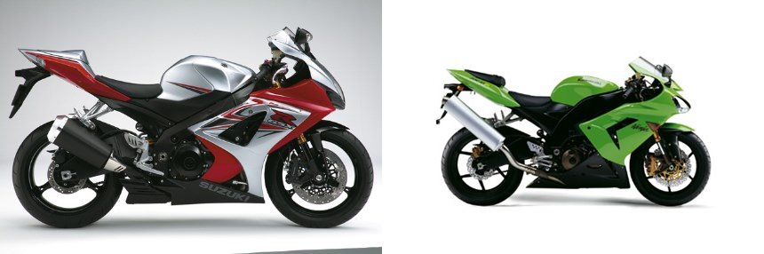Suzuki GSX-R 1000 2008 vs Kawasaki Ninja ZX-10R 2008