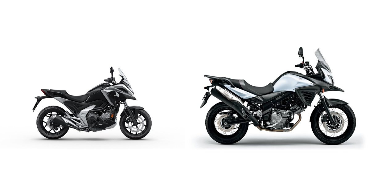 Motorrad Vergleich Honda NC750X 2021 vs. Suzuki V-Strom 650 XT 2015