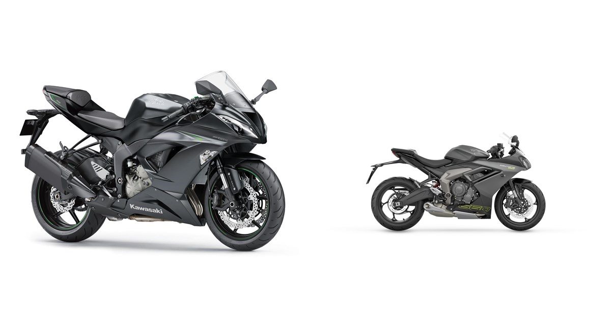 Kawasaki Ninja ZX-6R 636 2016 vs Triumph Daytona 660 2024
