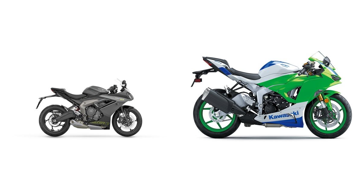Triumph Daytona 660 2024 vs Kawasaki Ninja ZX-6R 40th Anniversary