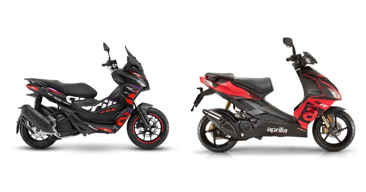 Motorrad Vergleich Aprilia SR GT Replica 125 2025 vs. Aprilia SR 50 R 2020