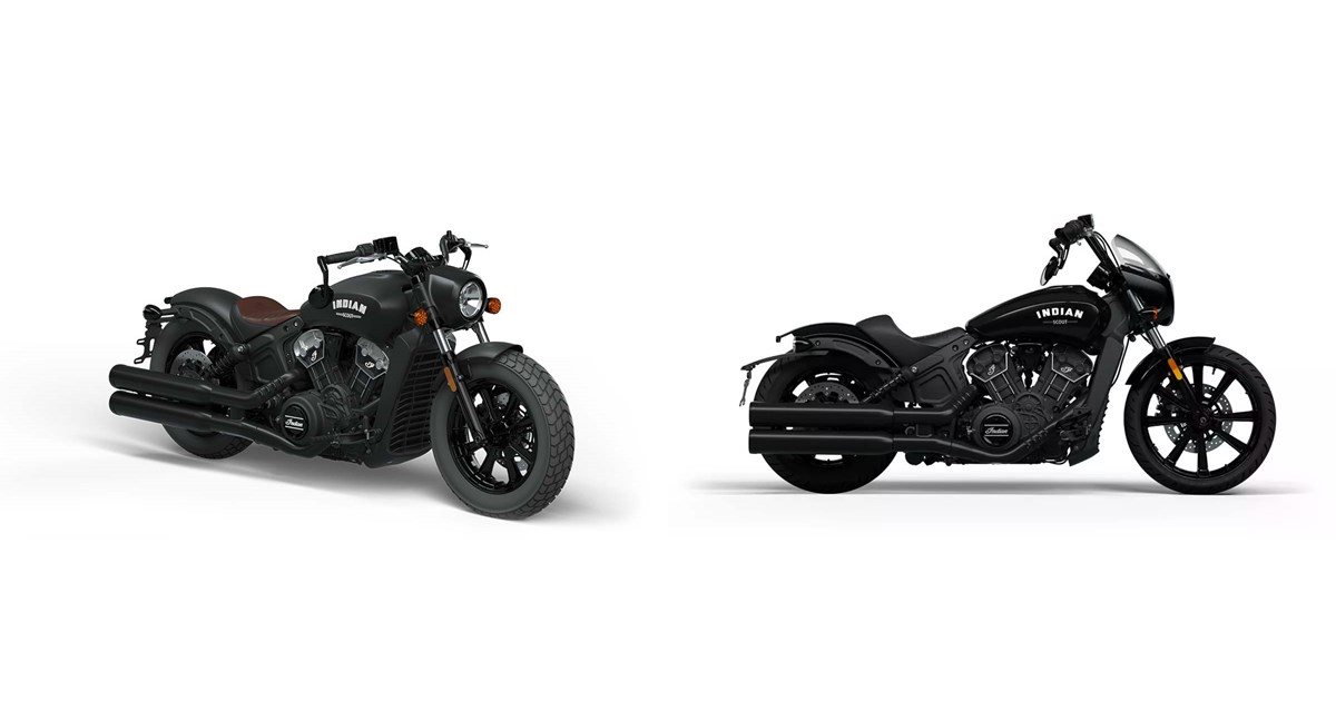 Motorrad Vergleich Indian Scout Bobber 1131 2023 vs. Indian Scout Rogue