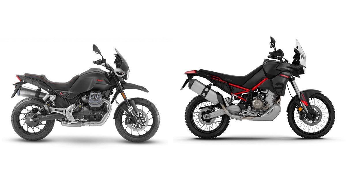 Motorrad Vergleich Moto Guzzi V85 Strada 2024 vs. Aprilia Tuareg 660 2024