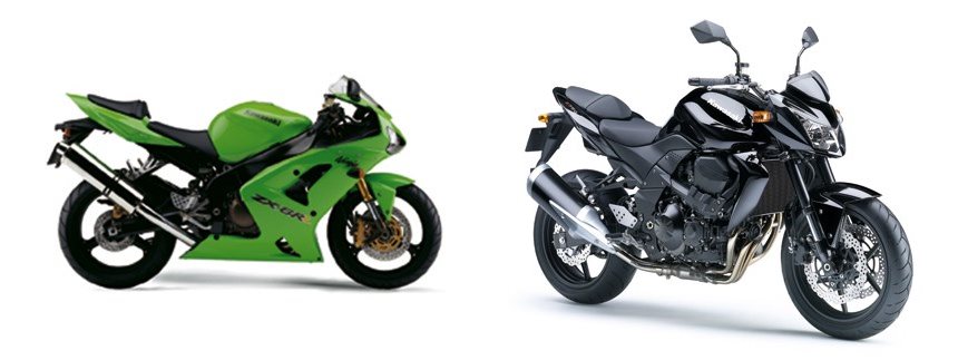 Kawasaki Ninja ZX-6R 2005 vs Kawasaki Z 750 2009