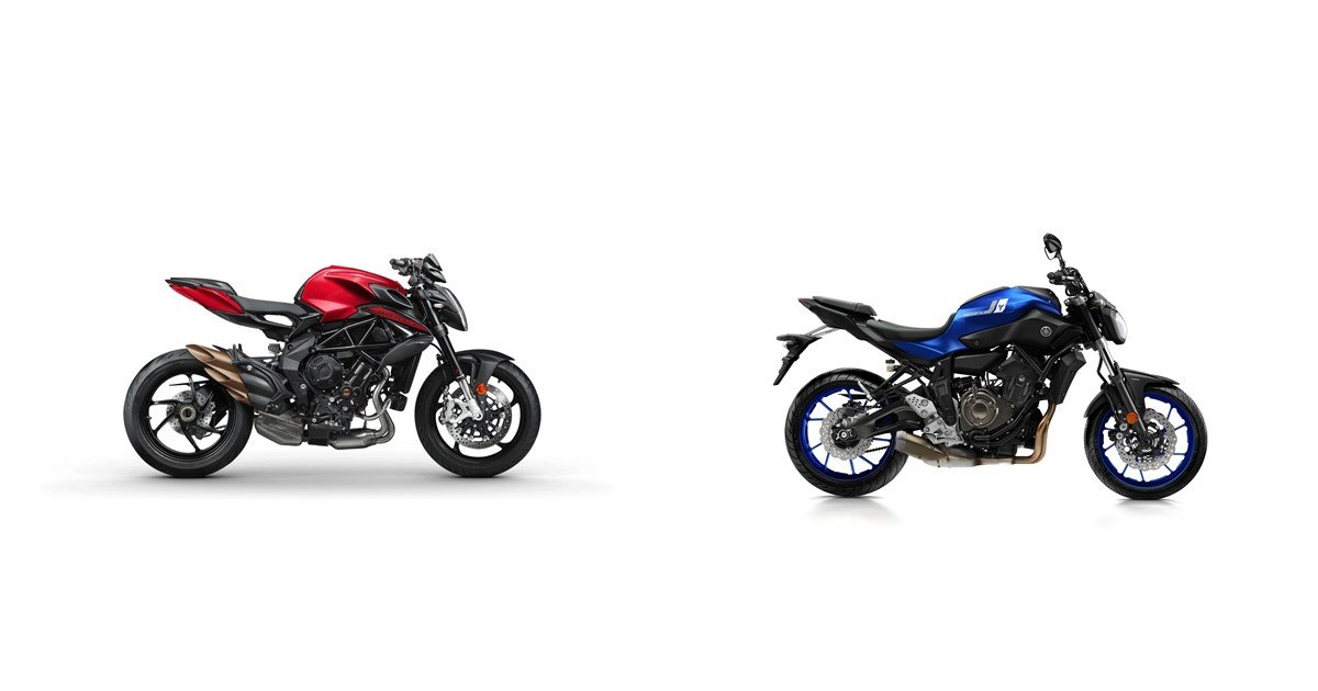 Motorrad Vergleich Mv Agusta Brutale R Vs Yamaha Mt