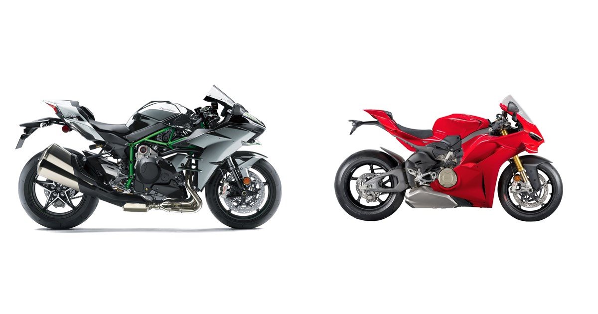 Kawasaki Ninja H2 2020 vs Ducati Panigale V4 S 2025