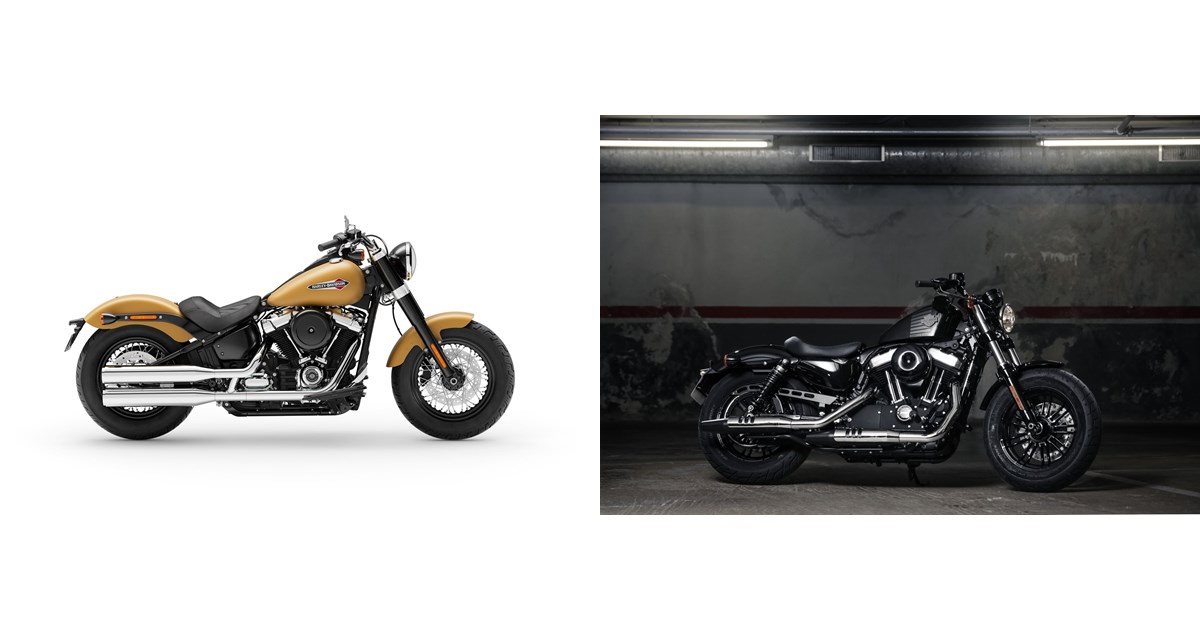 Motorrad Vergleich Harley Davidson Softail Slim Flsl Vs Harley