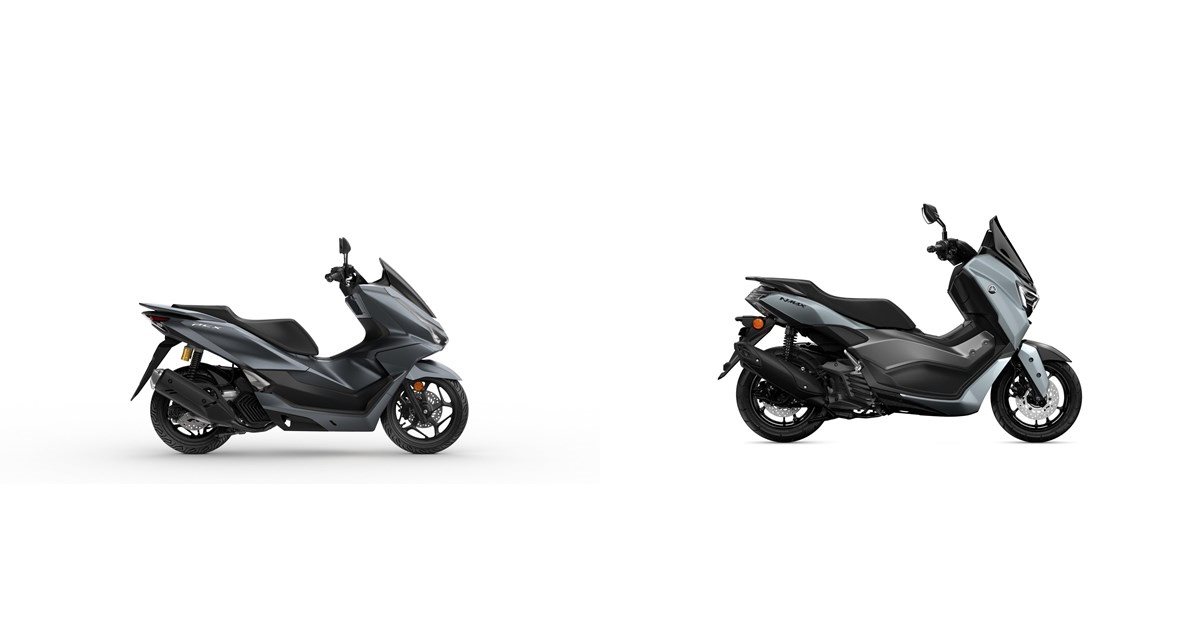 Motorrad Vergleich Honda PCX125 DX 2025 vs. Yamaha NMAX 125 Tech MAX 2025