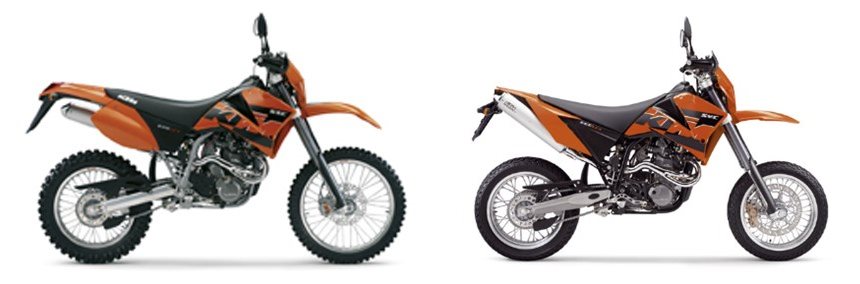 KTM 625 SXC 2005 vs KTM 625 SXC 2007