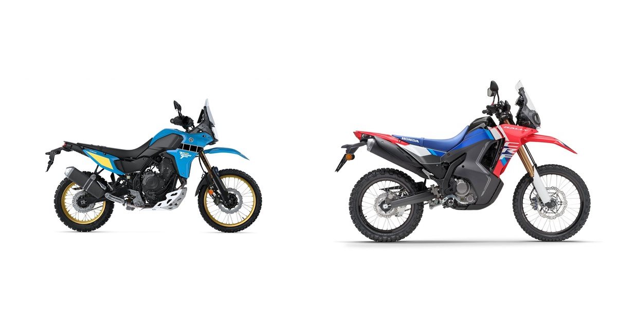 Motorrad Vergleich Yamaha Tenere 700 Rally 2025 vs. Honda CRF300 Rally 2025