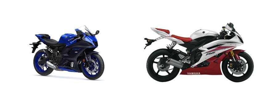 Motorrad Vergleich Yamaha R7 2023 vs. Yamaha YZF-R6 2007