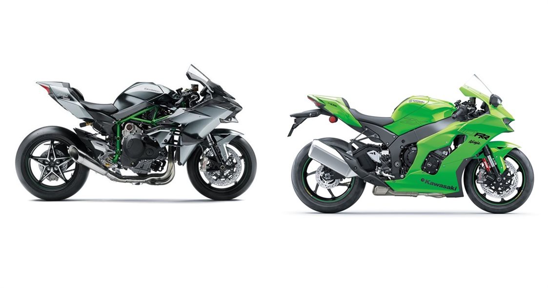 Motorrad Vergleich Kawasaki Ninja H2R 2025 vs. Kawasaki Ninja ZX10RR 2024