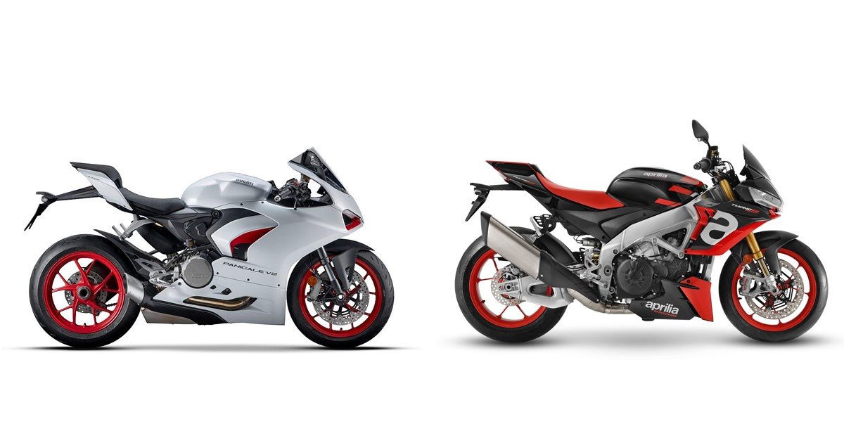 Motorrad Vergleich Ducati Panigale V Vs Aprilia Tuono V Factory