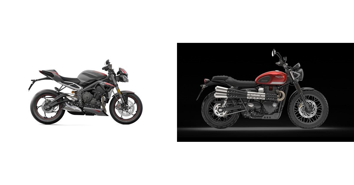 Motorrad Vergleich Triumph Street Triple Rs Vs Triumph Street Scrambler