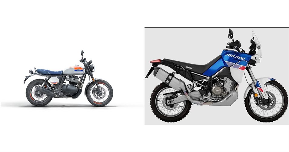 Motorrad Vergleich Royal Enfield Bear 650 2025 vs. Aprilia Tuareg 660 2023