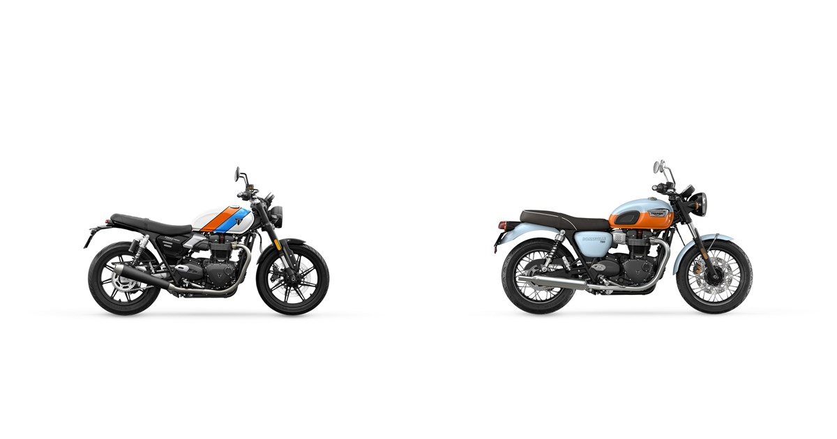 Motorrad Vergleich Triumph Speed Twin 900 2025 vs. Triumph Bonneville