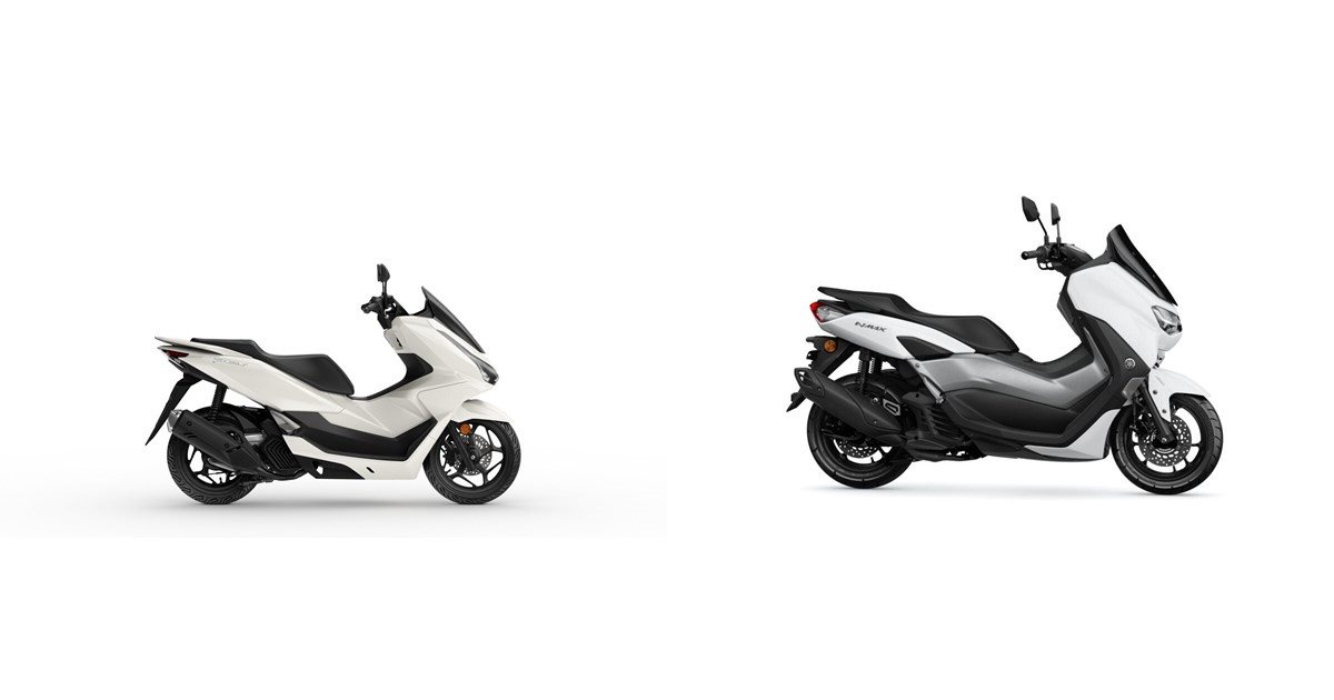 Motorrad Vergleich Honda PCX125 2025 vs. Yamaha NMAX 125 2023