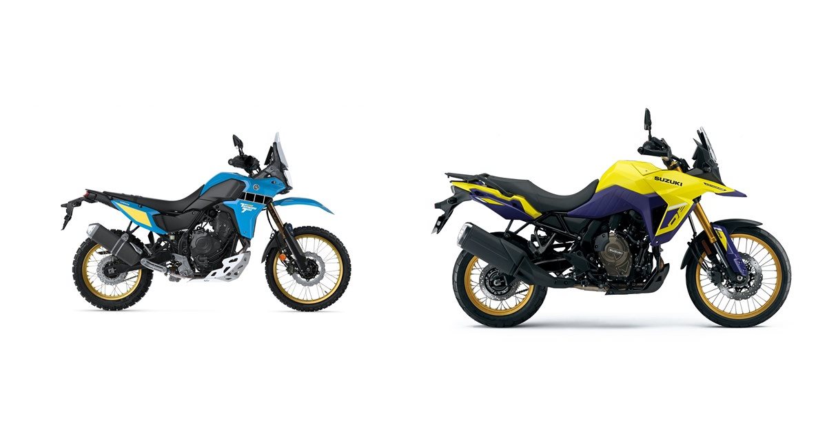 Motorrad Vergleich Yamaha Tenere 700 Rally 2025 vs. Suzuki VStrom