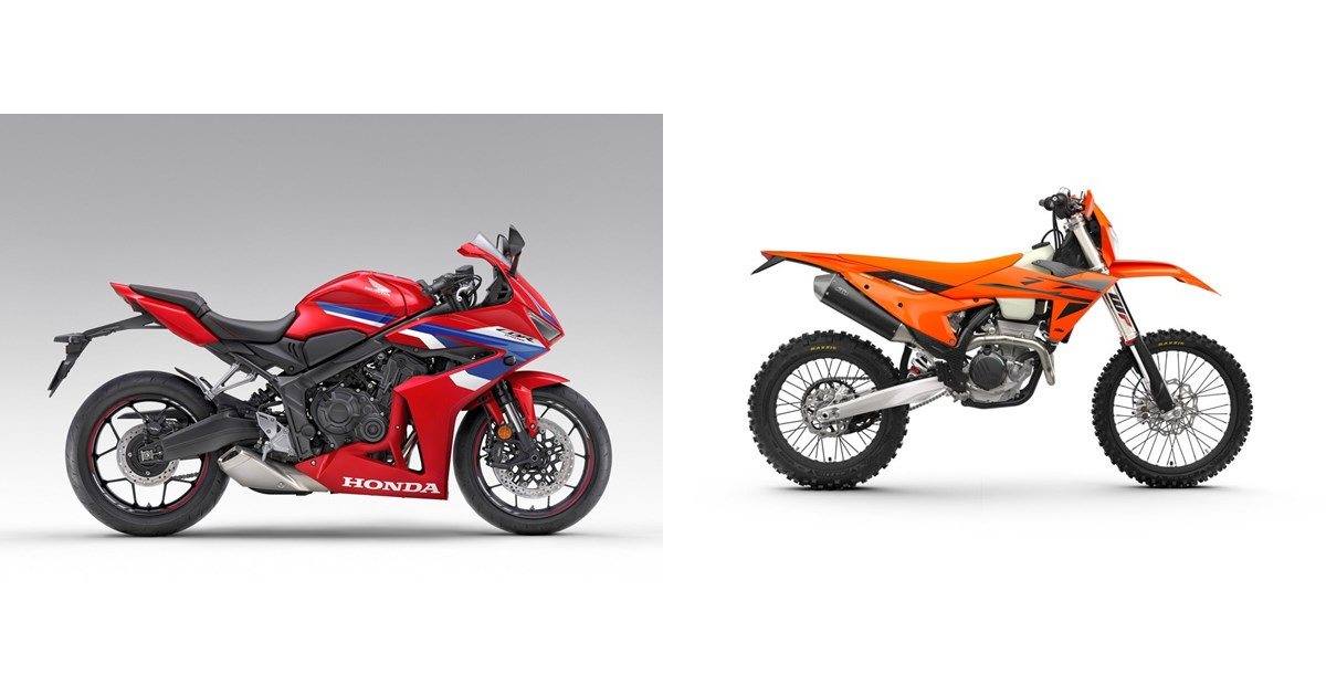Honda CBR650R 2024 vs KTM 350 EXC-F 2025