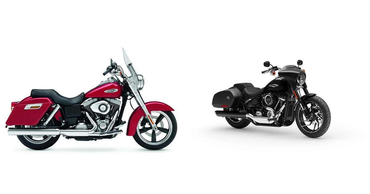 Motorrad Vergleich Harley-davidson Dyna Switchback Fld 2013 Vs. Harley 