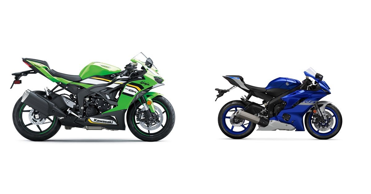 Motorrad Vergleich Kawasaki Ninja ZX-6R 2025 vs. Yamaha YZF-R6 2020