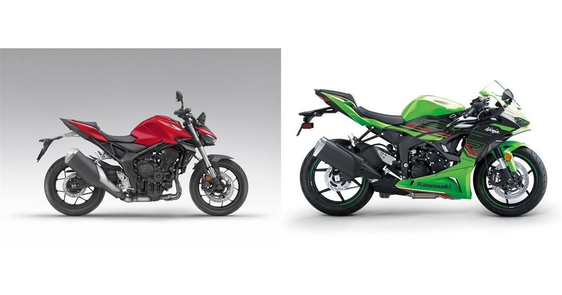 Honda CB1000 Hornet 2025 vs Kawasaki Ninja ZX-6R 2024