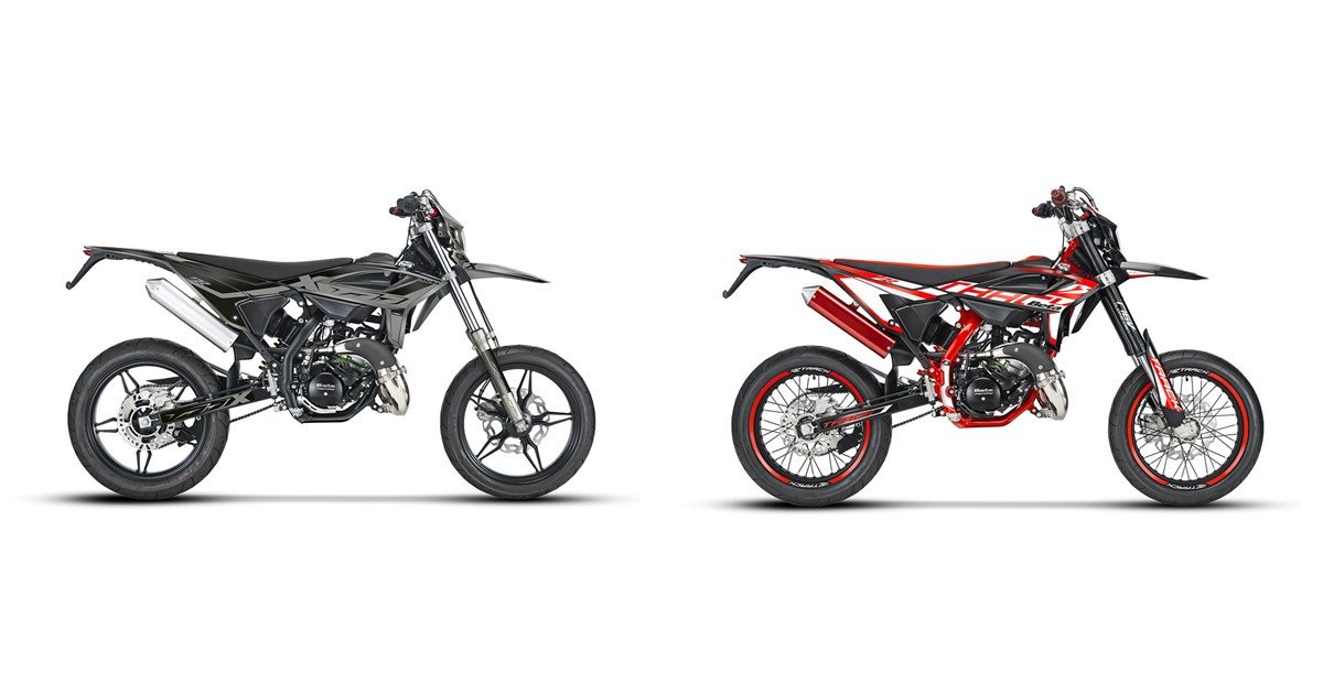 Motorrad Vergleich Beta RR Motard 2T 50 X special edition 2025 vs. Beta ...