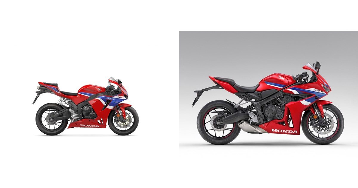 Motorrad Vergleich Honda CBR600RR 2025 vs. Honda CBR650R 2025