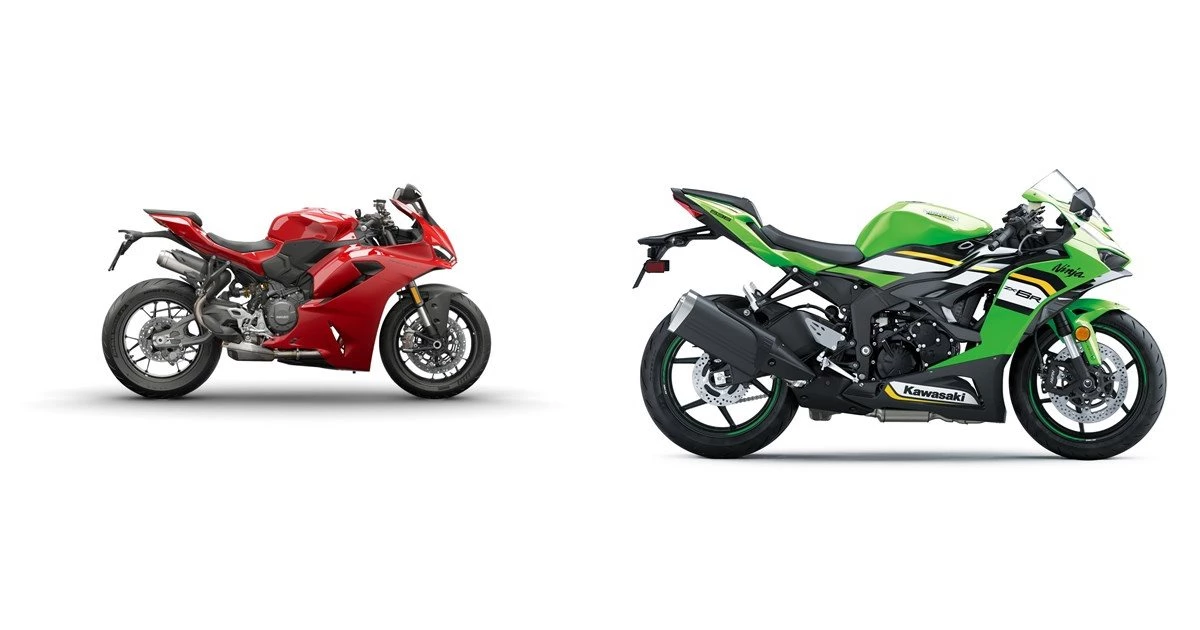 Ducati Panigale V2 2025 vs Kawasaki Ninja ZX-6R 2025