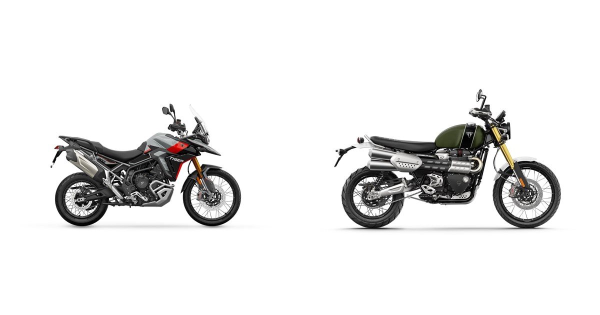 Triumph Rallycross Motorrad Vergleich Triumph Tiger 900 Rally Pro 2024 vs. Triumph ...