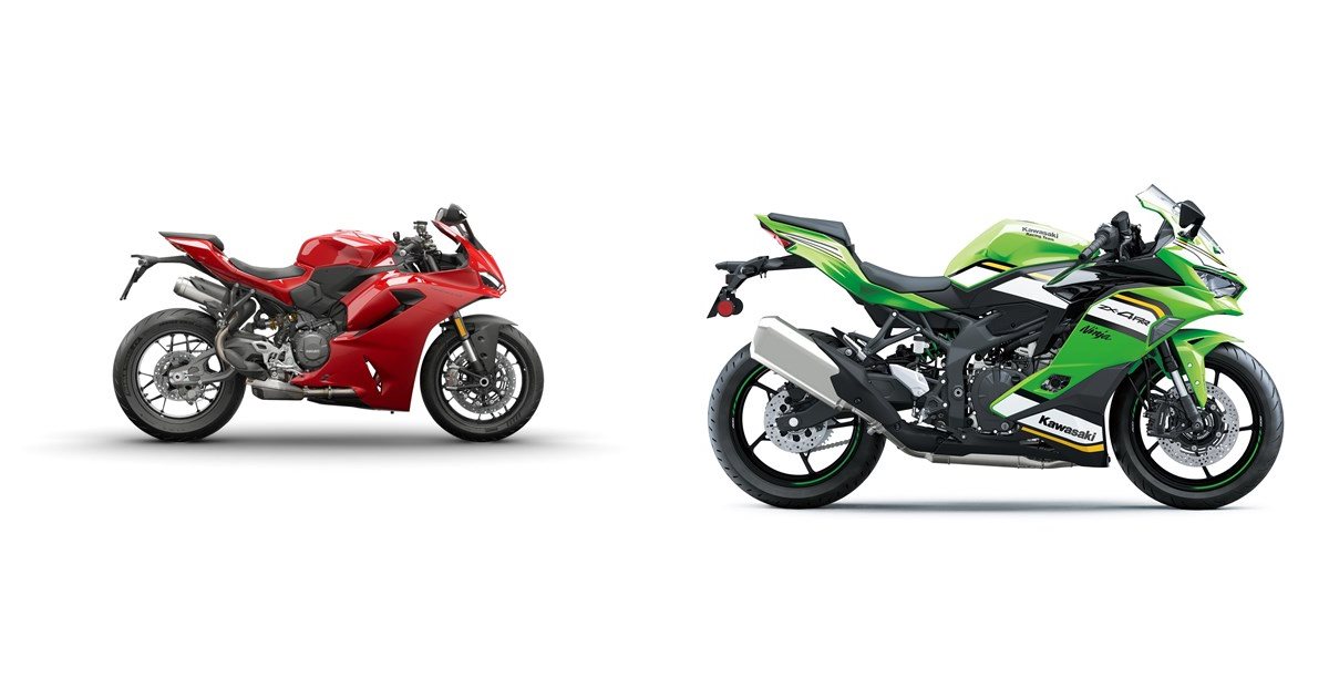 Ducati Panigale V2 2025 vs Kawasaki Ninja ZX-4RR 2025
