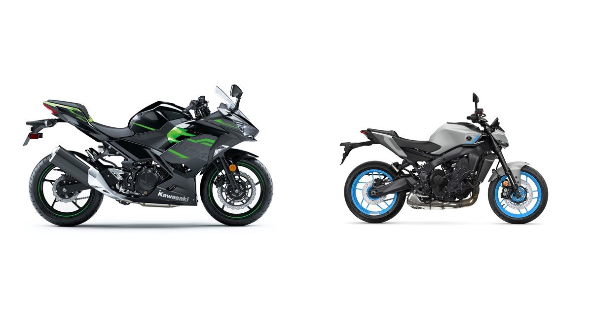 Kawasaki Ninja 400 2020 vs Yamaha MT-09 35kW 2025